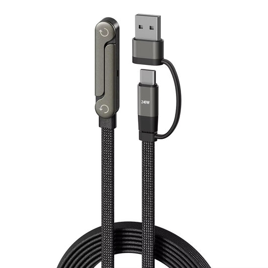 Cable con soporte 240W carga rápida